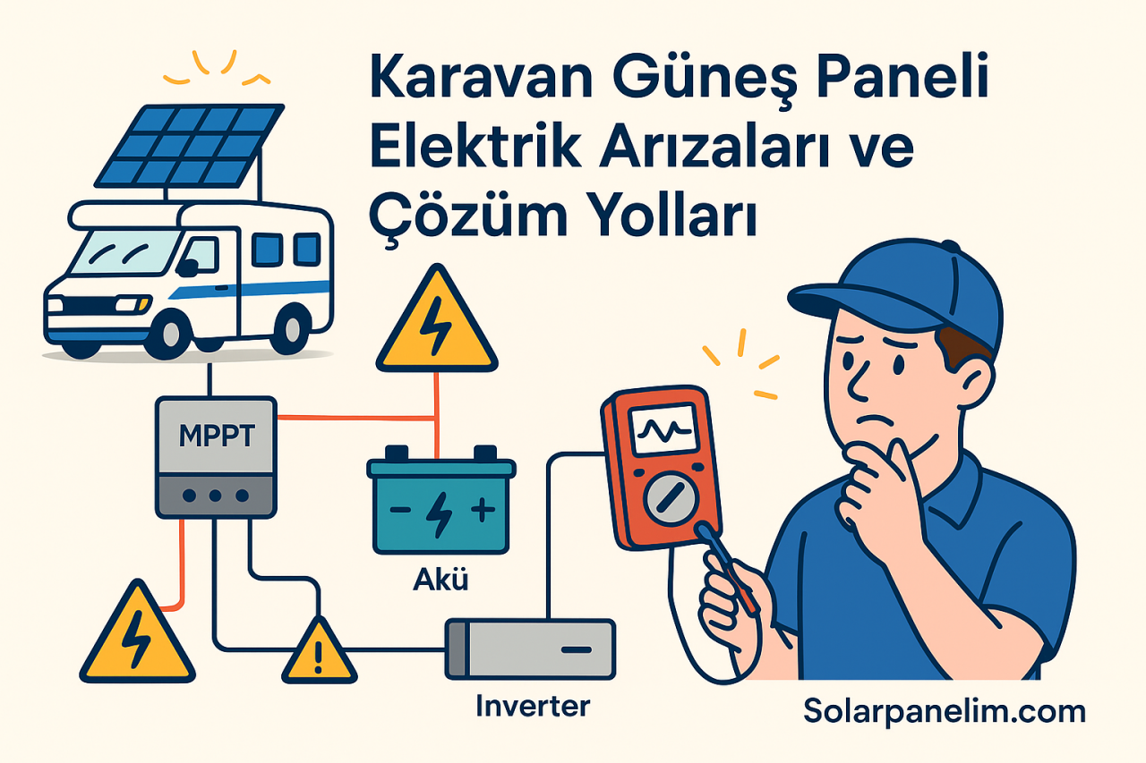 Karavan Güneş Paneli Elektrik Arızaları ve Çözüm Yolları