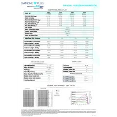TommaTech Diamond Plus 625W 108 HC G2G Bifacial TopCon Güneş Paneli (36adet)