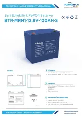 Tommatech LFP MRN1 Series 12.8V 100AH Small LV