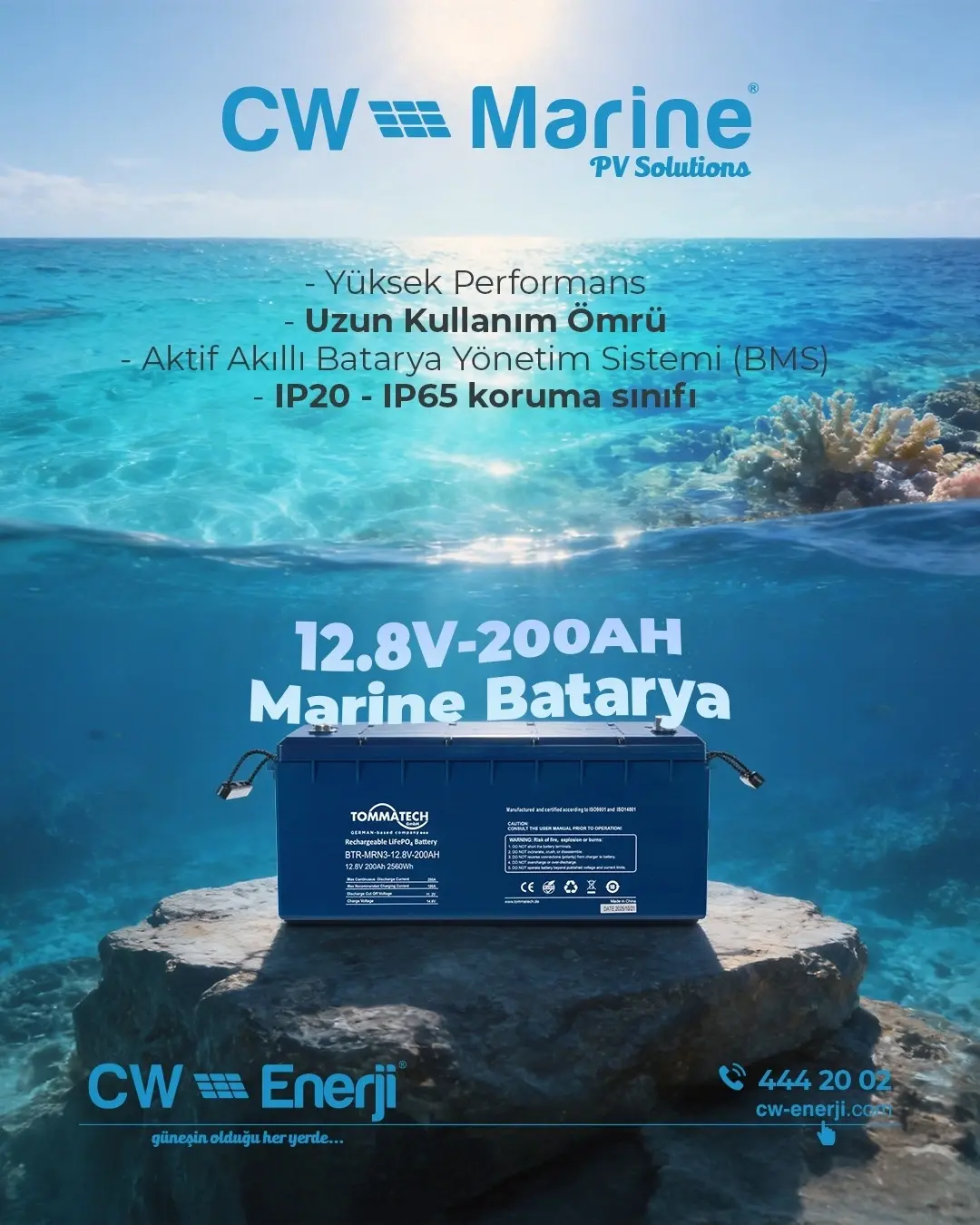 Tommatech LFP MRN1 Series 12.8V 200AH LV