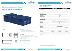 Tommatech LFP MRN1 Series 12.8V 200AH LV