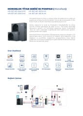 TommaTech 6kW Titan Serisi Isı Pompası(MonoFaze)
