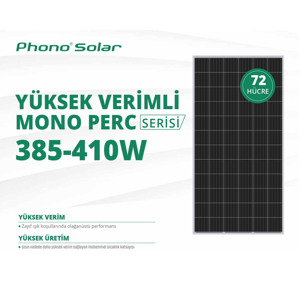 Phono Solar 395W Monokristal Güneş Paneli