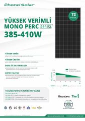 Phono Solar 395W Monokristal Güneş Paneli