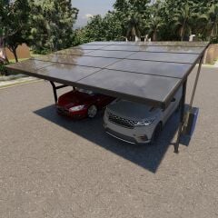 2 Araçlık Carport için Çelik Konstrüksiyon
