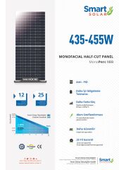 Phono 455Watt Güneş Paneli Monokristal Half-Cut Bifacial