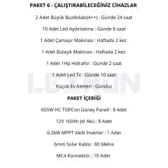 6.2kW JEL AKÜLÜ SOLAR PAKET SİSTEM 2 (PAKET 6)