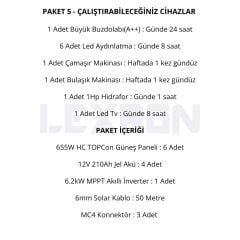 6.2kW JEL AKÜLÜ SOLAR PAKET SİSTEM 1 (PAKET 5)