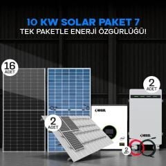 10 kW Solar Sistem Paketi – Çift Akülü Güçlü Çözüm