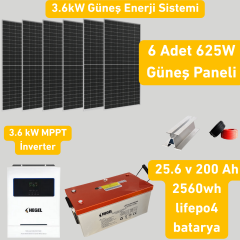 3.6 kW Solar Sistem Paketi – Güçlü ve Verimli Çözüm