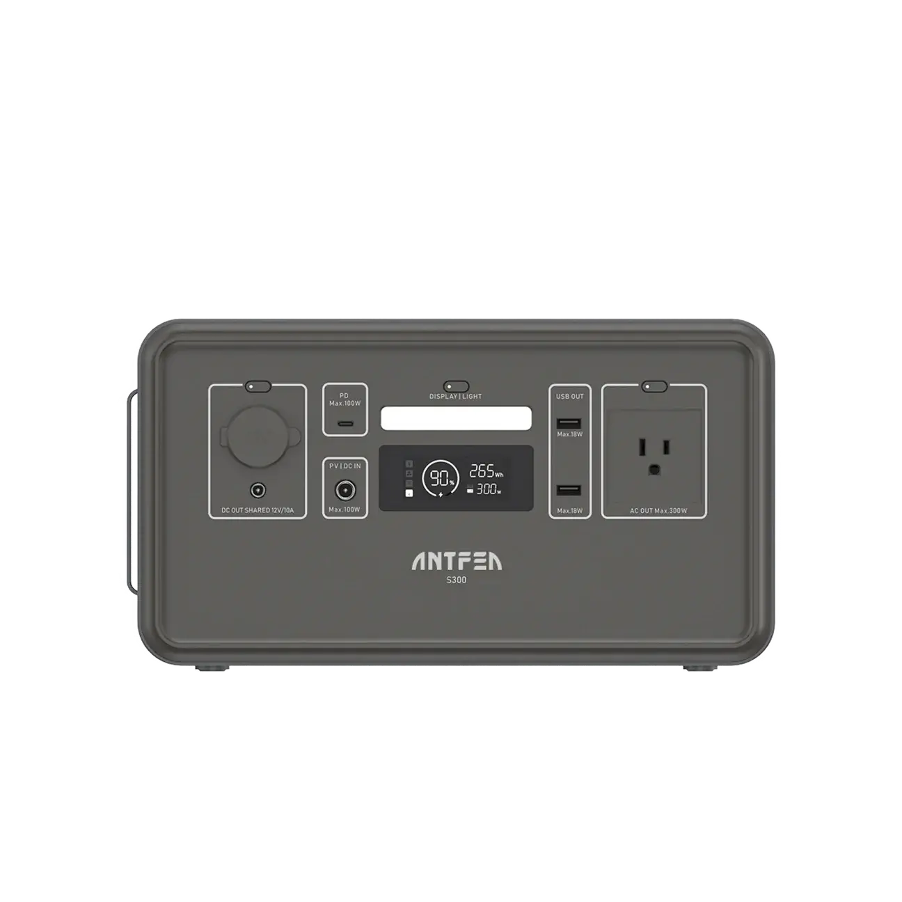 Antfea S300 Taşınabilir Güç Sistemi Gri 300W Mini