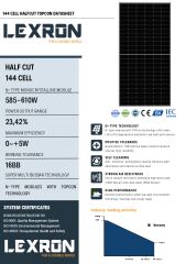 Lexron 610 Watt 1 Palet(33adet)
