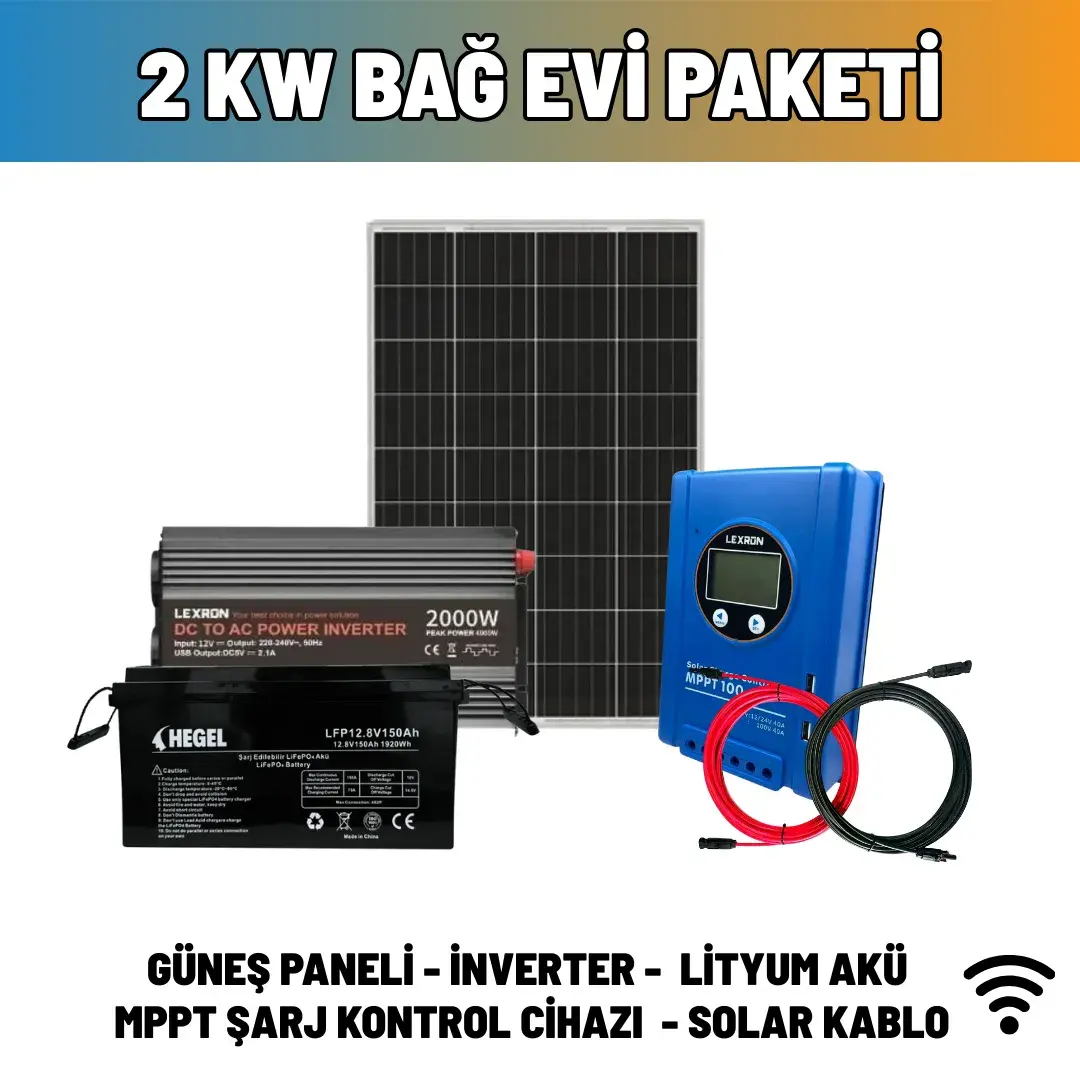 2 Kw Bağ Evi Paketi