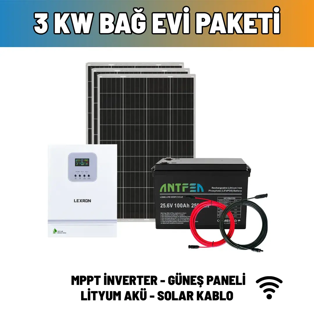 3 Kw Bağ Evi Paketi