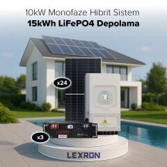 10kW MONOFAZE HİBRİT SİSTEM 2