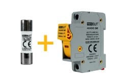 DC Sigorta + Sigorta Yuvası (20A 1000V) - 12 Adet