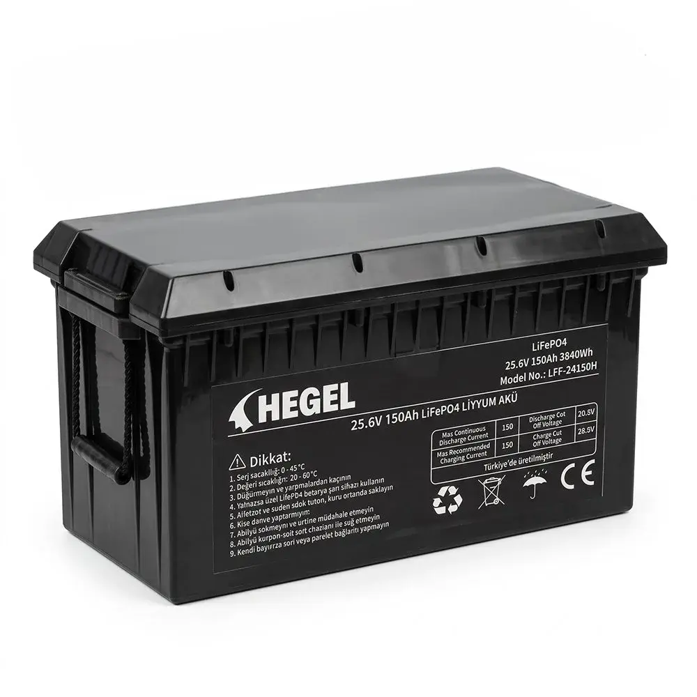 HEGEL LFF-24150H 25.6V 150Ah LiFePO4 Lityum Akü