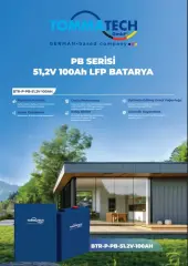 TommaTech 51.2V 100Ah PB Serisi LFP Lityum Batarya