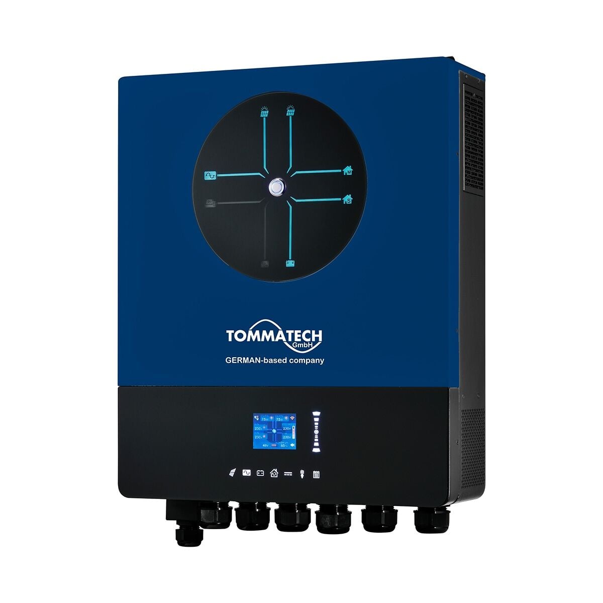 TommaTech PlusX Serisi 11K 48V Tek Faz Hibrit İnverter