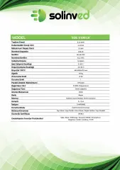 Solinved 51,2 V 100Ah Lityum Raf Akü